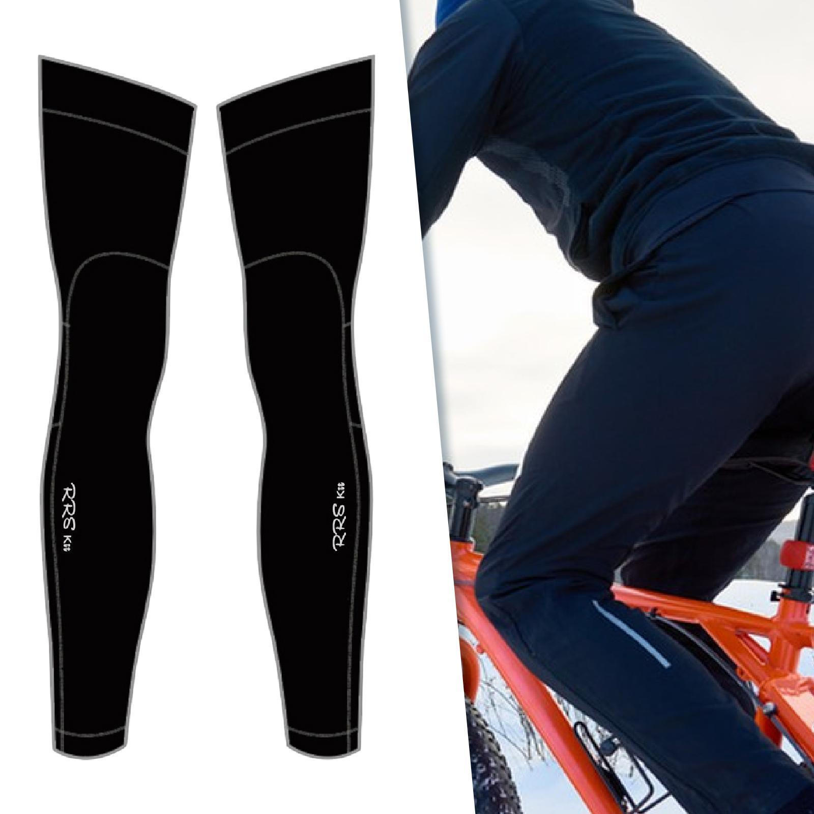 Cycling Leg Warmers Fleece Thermal Cover Long Sleeves Legs Protector for Women Men