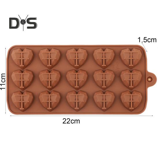 Cake Mold Heart Shape Multi-Function Silicone Dessert Pastry Ice Mould