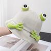 Unisex Frog Shape Bucket Hat Wide Brim Outdoor Summer Spring Foldable Fisherman Hat Sunproof Gifts for Girlfriend