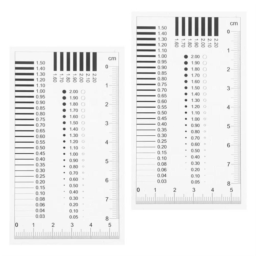 Plastic Crack Width Gauge Transparent Spot Inspection Ruler Manufacturing