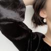 Elegant Exquisite White Moonlight Cat Eye Stone Stud Earrings for Women Fashion Jewelry Luxury Wedding Party Ear Clip C223 Gifts