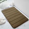 1PC einfarbig gestreifter Badezimmer-Wohnzimmer-Küchenmattenteppich, weiche, rutschfeste, schnelltrocknende Badezimmermatte, saugfähiges Familienbadezimmer