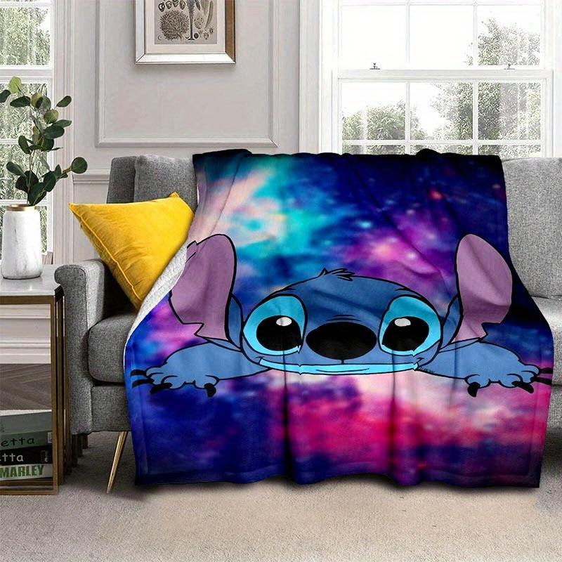1pc Stitch Printing Blanket - Soft, All-Season Throw for Living Room, Bedroom,Personalized Gift with Adorable Cartoon Design