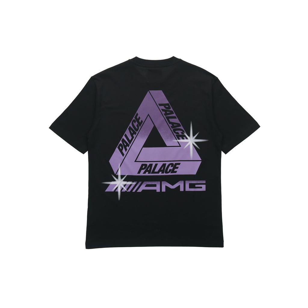 Palace X AMG Co-Branded White Tiger Graphic Logo Print Short Sleeve T-Shirt Unisex Tops Black P20AMGTS004