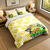 3Pcs Bedding SetPlants Vs. Zombies Soft Bed Sheet and Two Pillowcases Home Bedroom Decor