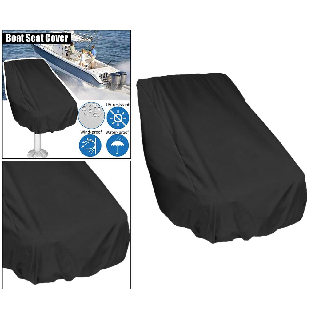 Captain Boat Seat Cover Protection Elastic Closure UV Resistant Waterproof