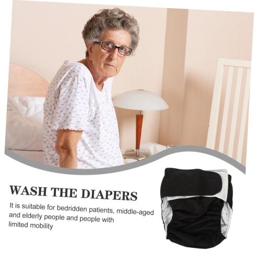 HAPINARY Washable Adult Diapers, Leak-Proof, Elderly Care, Breathable, Reusable, Unisex Diaper Pants for Home, Hospital, and Overnight Use