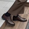Luxury Groom Wedding Leather Shoes High quality leisure and business style design Dress up party -46 Gentlemen's versatile shoes