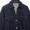 2026 Spring New European and American Cross-border Women's Clothing Street Fashion Flip Short Denim Shirt w085 360559