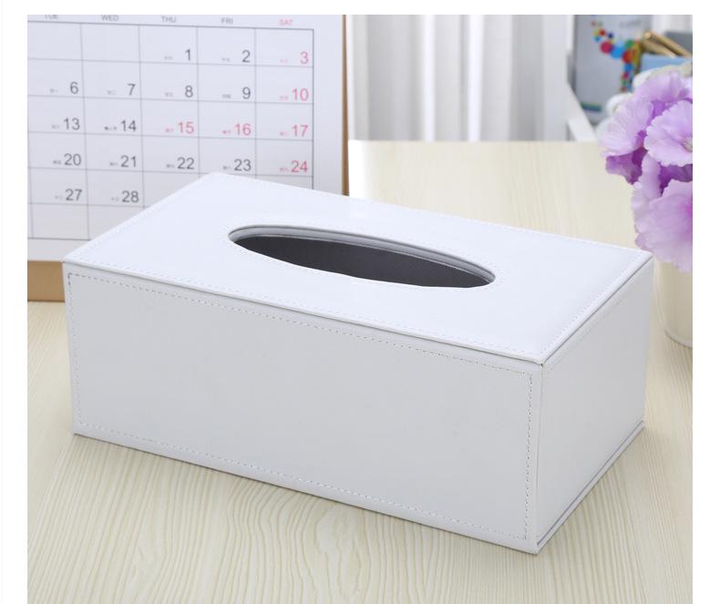 Modern Minimalist Leather Tissue Box for Home, Office, or Hotel