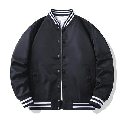 Veste Printemps et Automne Jeunesse Beau Veste Décontractée Chemise Veste Aviateur Baseball Homme