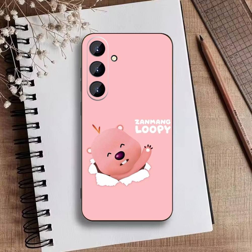 

Cute Cartoon K-loopy Phone Case For Samsung Galaxy A73,A21s,A22,A31,A52,A53,A71,A41Soft Black Shell Samsung a71 4g