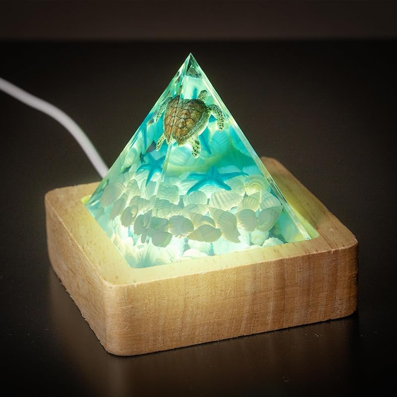 

DANNY LIB Hawaiian Honu Goods пирамидка фигурка светодиодная лампа USB-терминал аквариум смола