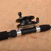 Ice Winter Fishing Rod With Reel Outdoor Folded Mini Feeder Telescopic Spinning Ice Fishing Rod Pole Fishing Reel Wheel Set