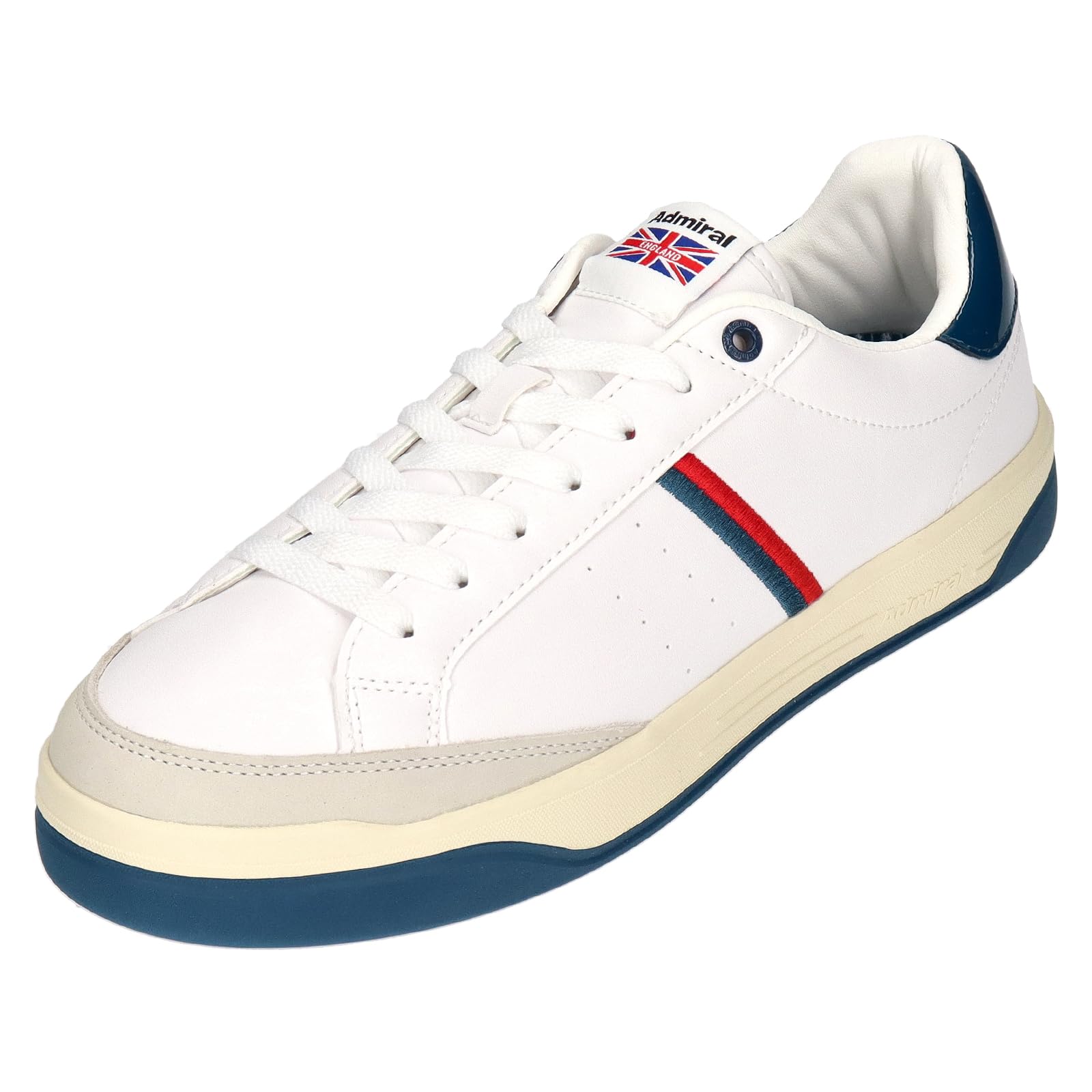 

Admiral MERTON AD826 Men s Sneakers, White/Navy, Size 27.0cm