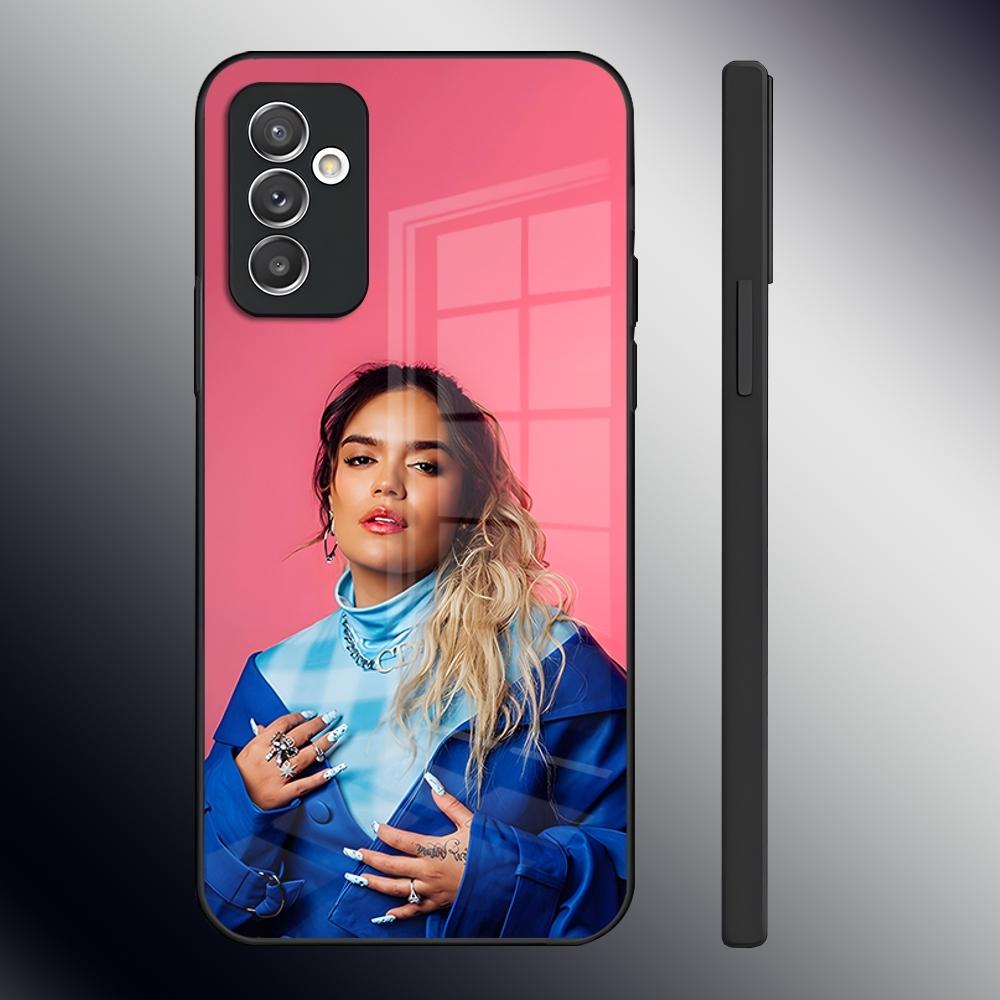 Fashion Karol G Phone Case For Samsung S24 Ultra S23 S22 S20 Fe S21 Plus A54 A34 A24 A53 A13 A16 Glass Back Cover