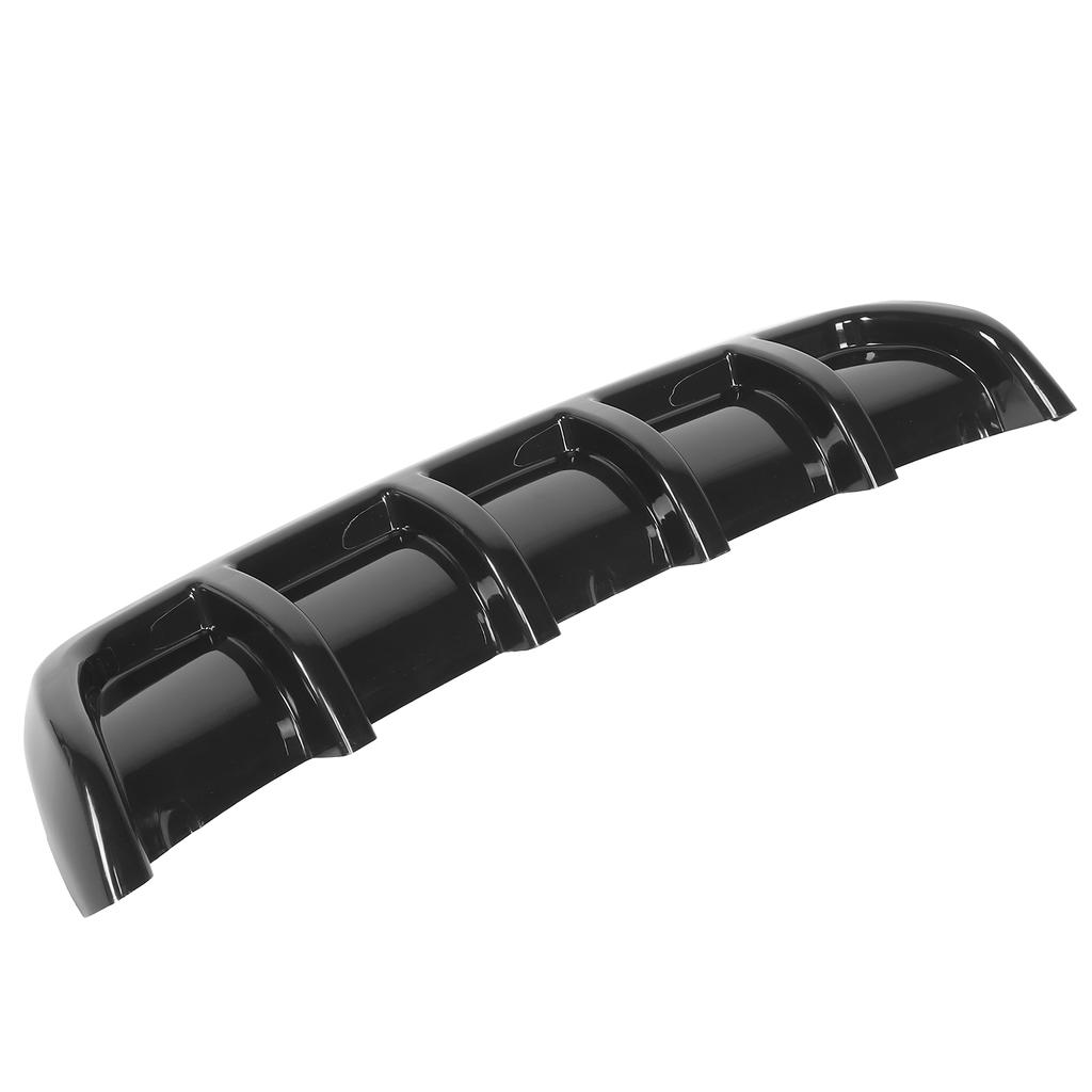 Universal Rear Spoiler Shark Fin Tail Insert Bumper Diffuser Lip Car Body ModifiedGlossy Black