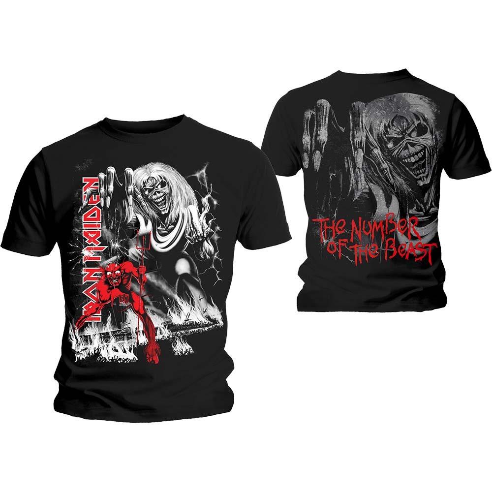 

26 футболок Iron Maiden Number of The Beast Jumbo Официальные Все размеры Черные NOTB Новые Унисекс Футболки XXXL