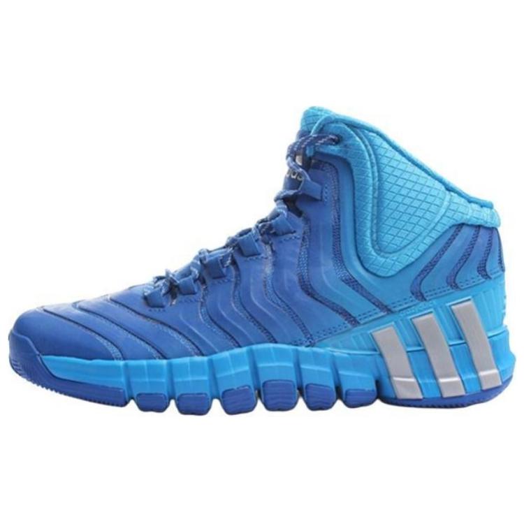 Adidas Adipure Madquick 2 Versatile Comfortable Durable Mid-Top Basketball Shoes Men Sneakers Blue G99605