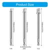 Pack Of 3 Hexagonal Shank Square Drive Socket Adapter Extension Bar 150mm 1/4", 3/8", 1/2" For Power Drill And Auto Repair