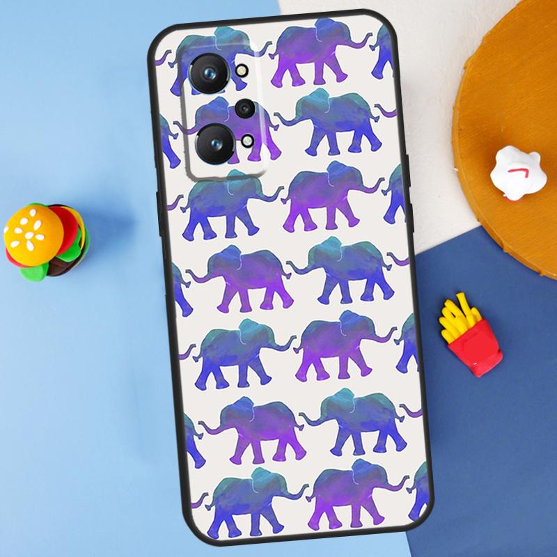 Baby Elephant For Realme GT 6 6T 5 GT7 Pro C61 C75 C55 C51 C21Y C25S C67 C53 13 12 10 11 14 Pro Plus Case
