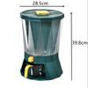 Rotating Moisture-proof Transparent Design Rice Storage Container 4-Grid Retain Freshness Grain Container for Kitchen