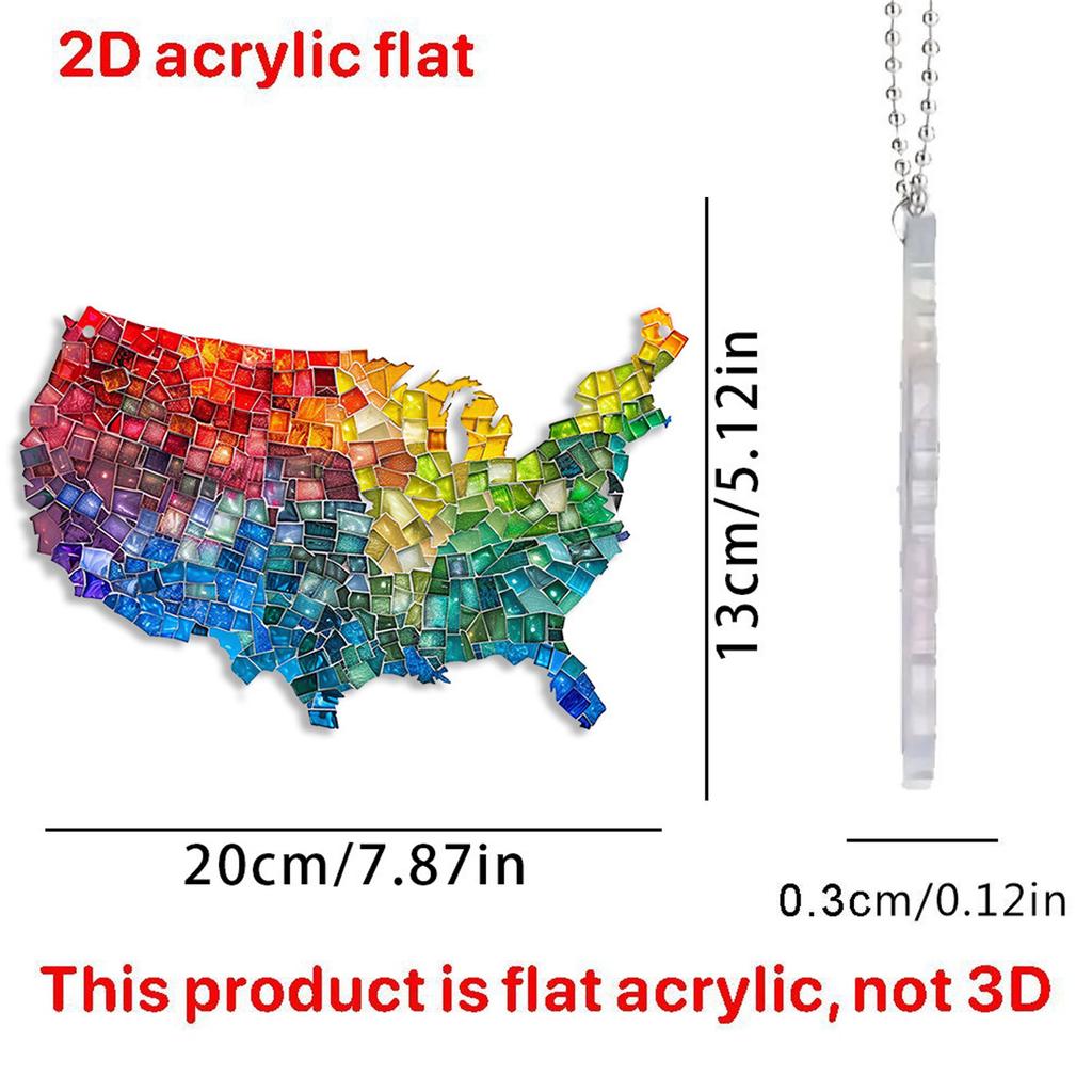 Acrylic Flat Cartoon Decorative Pendant, Car Rearview Mirror Decoration, Backpack Pendant
