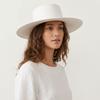 British Style Wide Brim Felt Hat Solid Color Women Jazz Hat Elegant Hepburn Style Bucket Hat  Bride