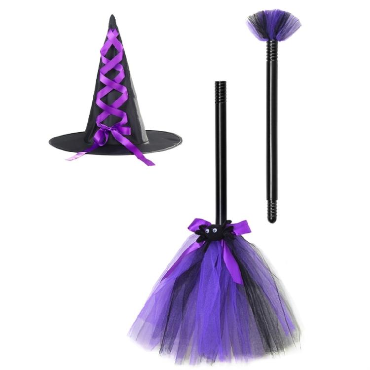 Halloween Broomsticks Witch Hat Household  Festival Holiday Party Background