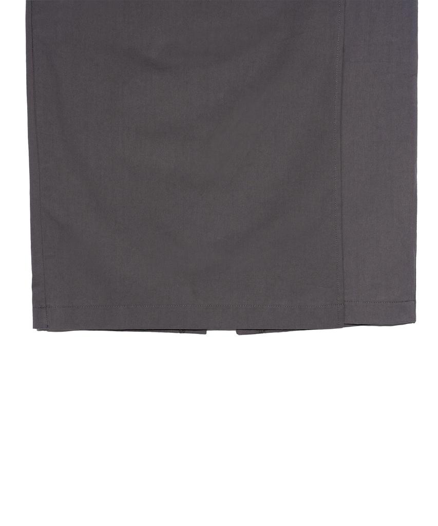 Hardcore Happiness Classic Pocket Maxi Cut-Out Skirt_Charcoal