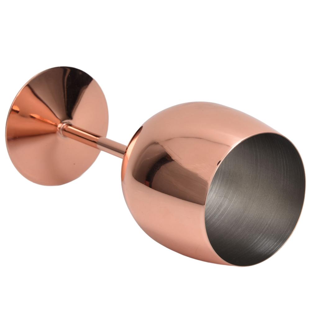 350ml Red Wine Glass Stainless Steel Goblet Titanize Cocktail Champagne Glass for Kitchen Party Bar