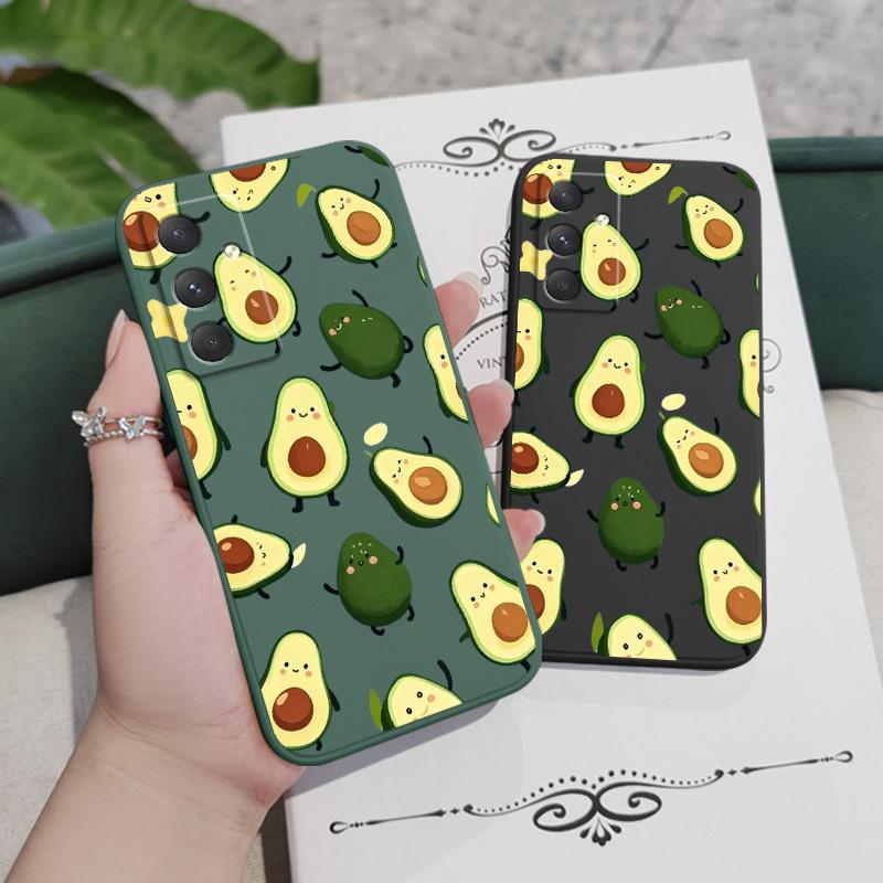 Swinging Avocado Phone Case For Samsung Galaxy A17 A07 A56 A36 A26 A16 A06 A55 A35 A25 A15 A05 A54 A34 A24 A14 A04 Silicone Cove