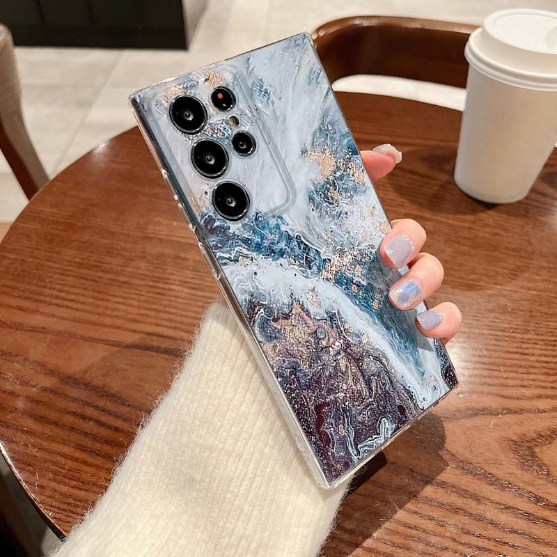 Luxury Marble Pattern Phone Case For Samsung Galaxy S26 S25 S24 S23 Ultra S22 S26 Plus S24 S21 FE S25 Edge Clear TPU Soft Cover