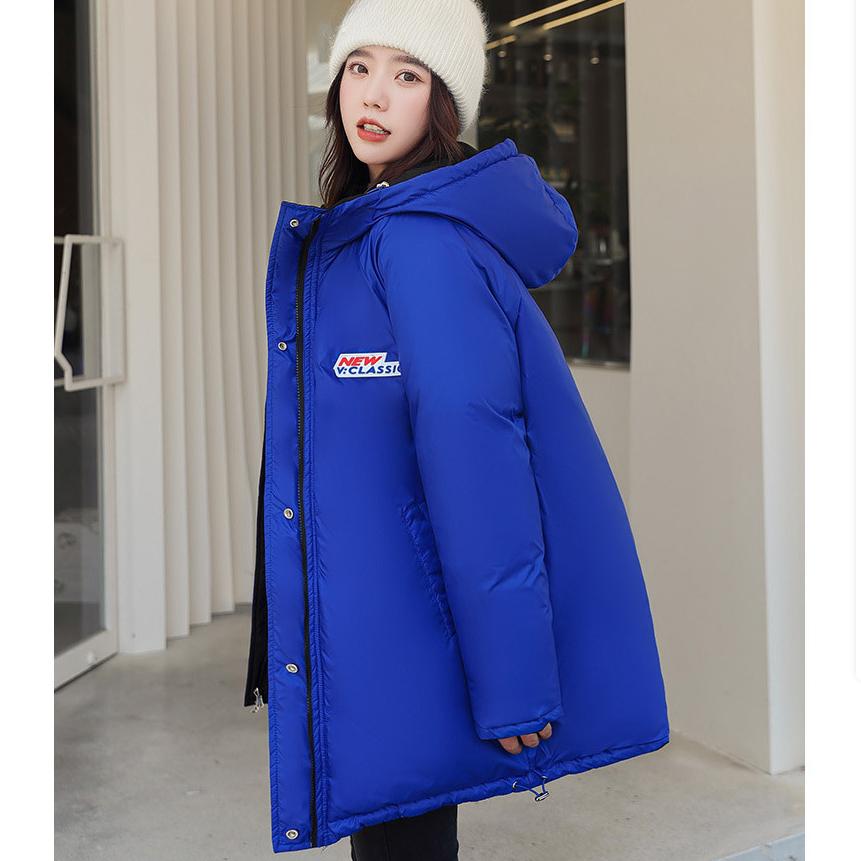 Wear Down Padded Jacket On Both Sides, Girls' Winter Clothes, Tooling Padded Jacket, Women's Mid-length Fashion, Loose Padded Jacket Trend