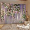 Beautiful Rose Flower Background Wall Fabric for Bedroom Bedside and Room Decoration