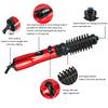 Rotating Hair Dryer Brush Electric Blow Drier Comb Hot Air Straightener Curler Iron One Step 2 Gears Blower Replaceable 2 Heads