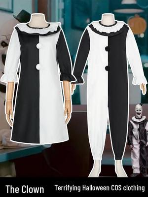 Klaunský halloweenský kostým, který láme duši: Cosplay z filmů a anime pro jevištní vystoupení