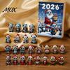 Holiday Countdown Gift Christmas Panda Advent Calendar, 24 Days Contains Acrylic Creative Ornament Ornaments, Cute Hanging Decorations for Tree