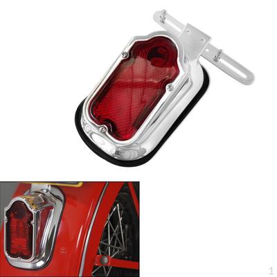 Plastic Motocicletă Crom Roșu Tombstone Semnal Frână pt
