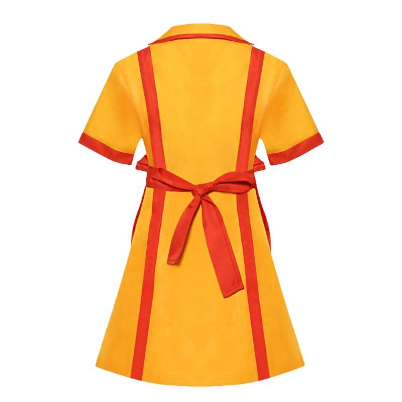 Fast-Food-Arbeitskleidung Halloween-Kostüm Uniform Broke Sisters