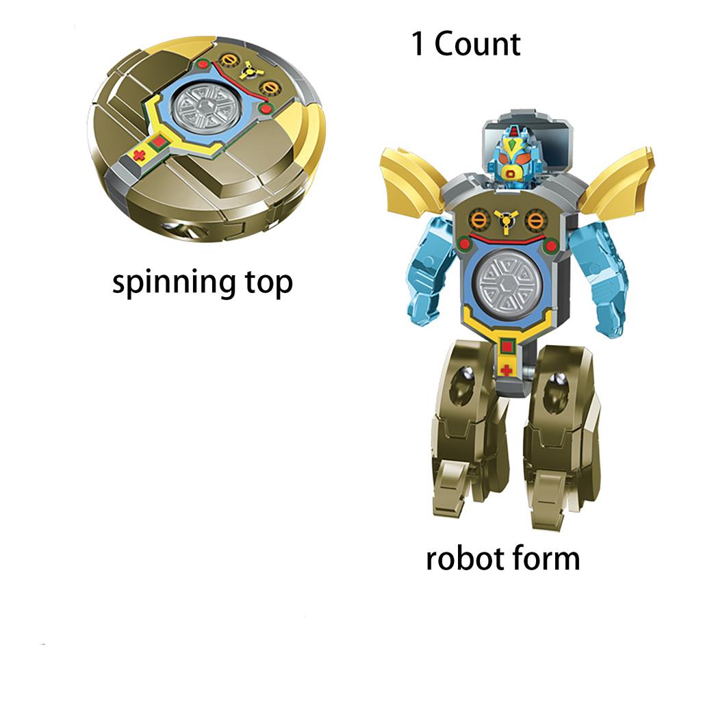 Creative Deformation Robot Dinosaur Top, Children'S Fingertip Top Decompression And Release Toy