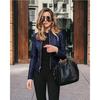 Dámská PU kožená bunda na zip Biker Jacket Ladies Blazer Coat Tops Outwear