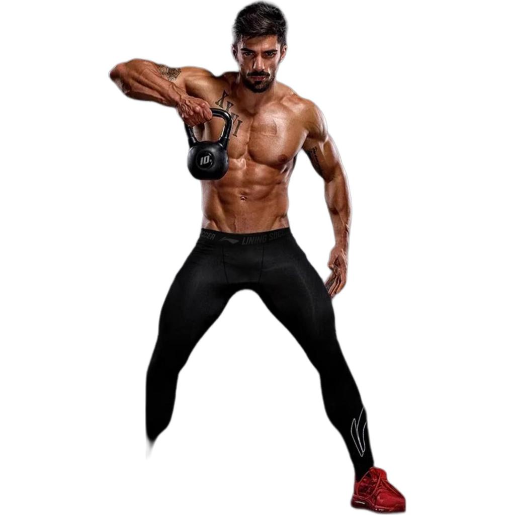 Li Ning Fitness Series Sports Pants Men's Black YULT081-1