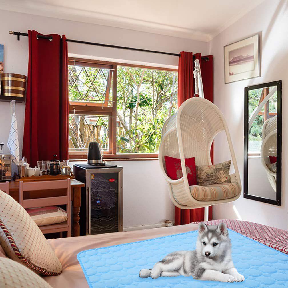 Ice Silk Cooling Mat for Cats & Dogs - Breathable Summer Pet Bed