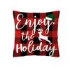Nordic Christmas Pillows, Decorative Living Room Sofa Pillow Case Pillow Bedroom Red Plaid Ins Three-dimensional Pillow