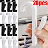 1-20pcs No Nail Needed Hangers Towel Multi-Purpose Radiator Hooks Coat Clothes Hanger Scarf Rack Bath Handrail Hook Bathroom