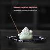 Creative Zongzi Ceramic Incense Holder - Indoor Incense Burner and Dragon Boat Festival Ornament Souvenir.
