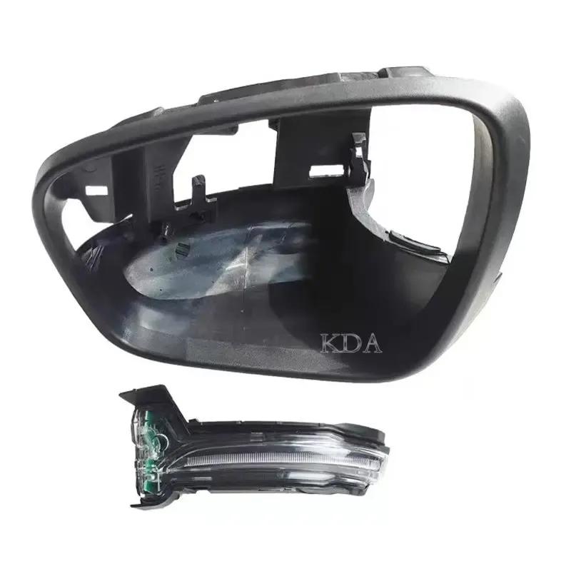 Left Right Heated Blind Spot Warning Rear Mirror Glass Mirror Cover Frame Trim Turn Signal Light for Ford Escape