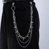 Double-layer Metal Waist Chain Studded Punk Belt Chain Personality Rivet Studded Pants Chain  Steet