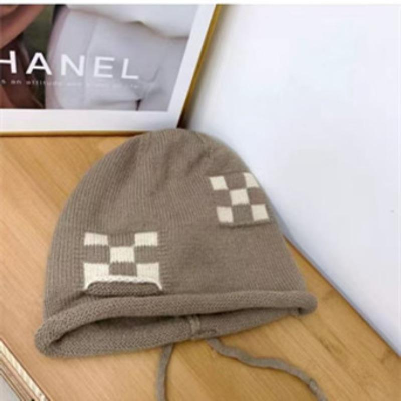 Fashion Keep Warm Drawstring Knitted Hat Warm Pullover Cap Cold Proof Ear Protection Hat Autumn Winter Cold Weather